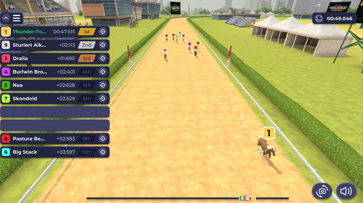 Thunder Force leading the field by a furlong.  An Equinox Racing Club member!  @equinox_racing <a href="/DERCArmy/">#DERCArmy | DeRacers (🔮)</a> <a href="/DeRaceNFT/">zkRace</a>