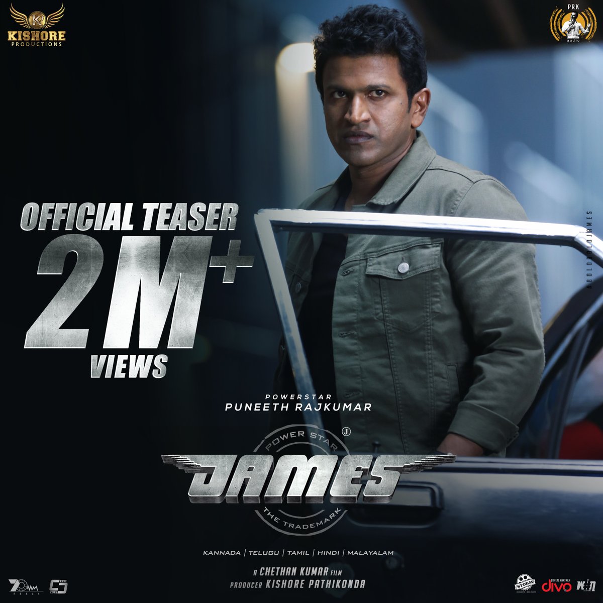 PRKAudio's tweet photo. Just clocked 2 Million+ views &amp; counting 💥

Watch Now 🎥 : https://t.co/9QpIMIDmx6

@PriyaAnand @realsarathkumar #KishorePathikonda @BahaddurChethan @actorsrikanth @charanrajmr2701 @dskcuts #BoloBoloJames #PowerInU https://t.co/Wn8he1HnA7