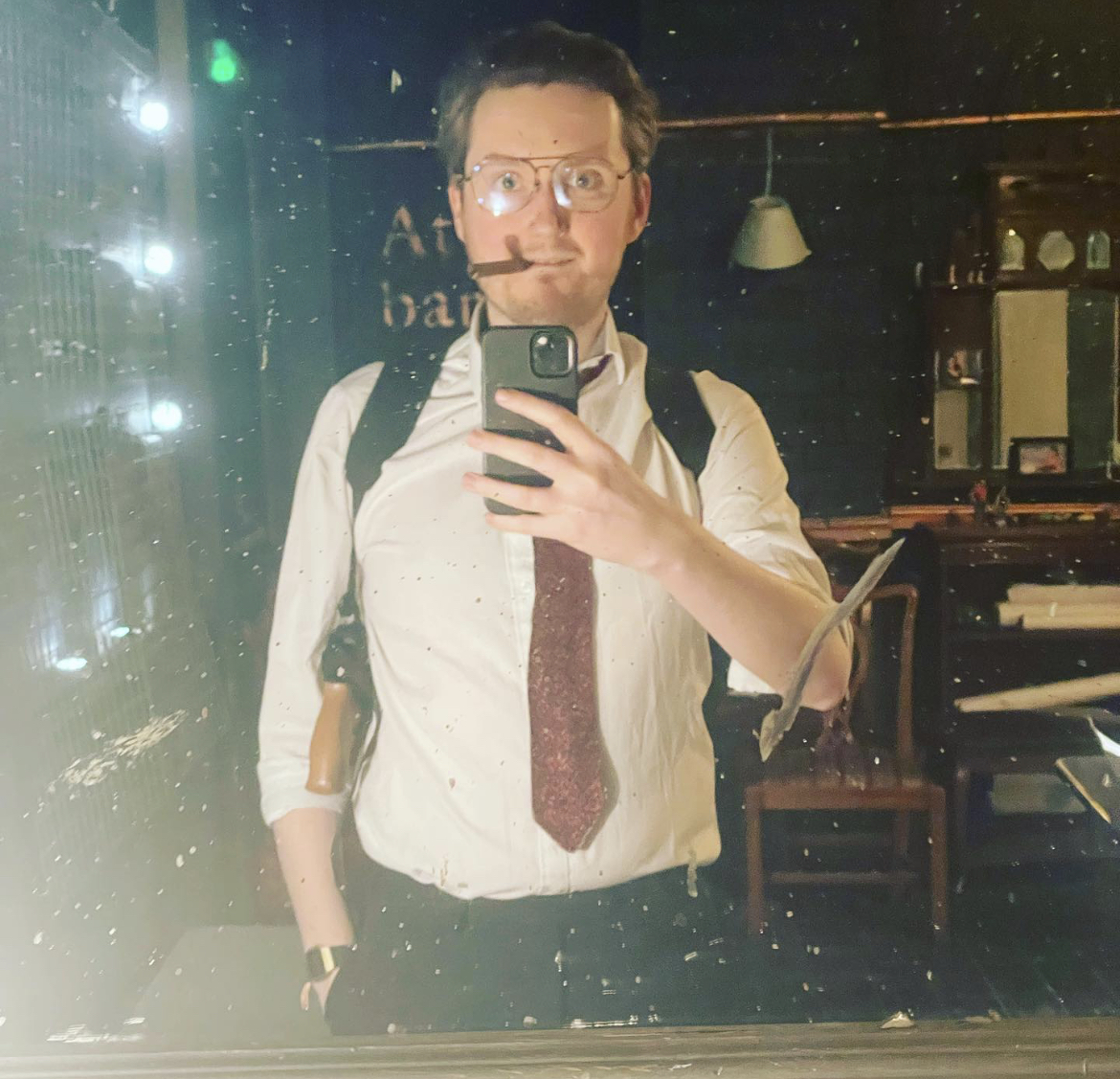 tomblackuk's tweet image. Viper Squad is a rip-roaring night out with the most 80s energy since 1991. also an incredibly hard-working team who have soldiered on through covid disruptions and last minute stand-ins (including this cigar-chomping guy). get tickets while you can designmynight.com/london/whats-o…