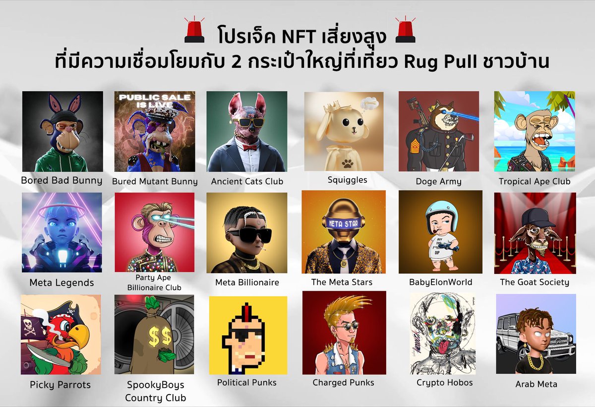 HeyNat's tweet photo. 🚨NFT เสี่ยงสูง🚨
โพสนี้เริ่มจากที่มีคนพูดถึง Squiggles NFT โปรเจ็คที่เริ่มจากทำ Doodles 3D แล้วจะโดน Doodles ฟ้องเลยต้องเปลี่ยนเป็นตัวอื่น แล้วใน Discord มี Y3KPirates โพส 60 หน้ารายงานแสดงถึงความเชื่อมโยงของกระเป๋าเงินเจ้าของโปรเจ็ค Squiggles และโปรเจ็คที่ Rug Pull ก่อน https://t.co/70jnDnrqgN