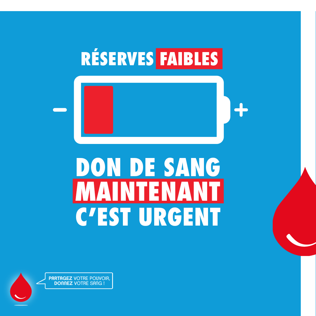 CHUAmiens's tweet photo. [🩸#DonDeSang] Le niveau des réserves de sang est en dessous du seuil de sécurité : partagez votre pouvoir, donnez votre sang !

📍 Maison du Don d'Amiens
6 place Parmentier @AmiensMetropole

⬇️ TROUVER UNE COLLECTE ⬇️
https://t.co/lExLsfJdYg https://t.co/evKMzg5REQ