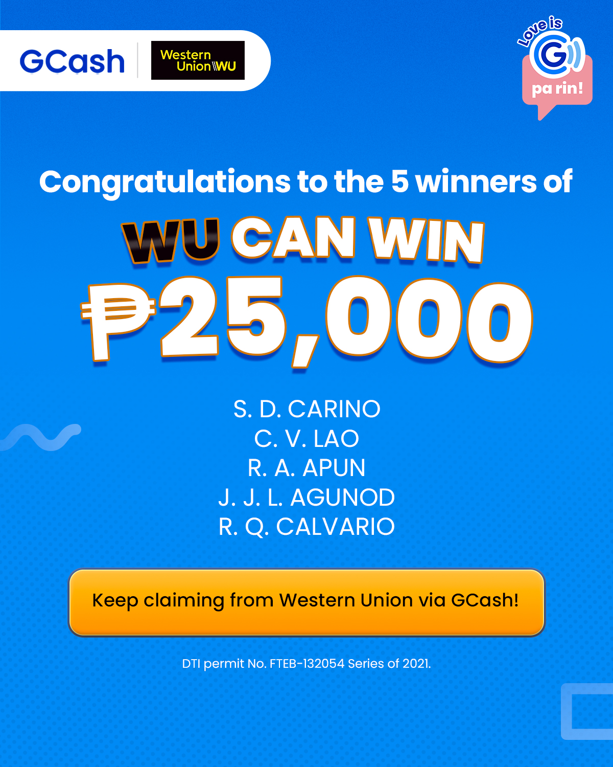 Western union 2024 to gcash