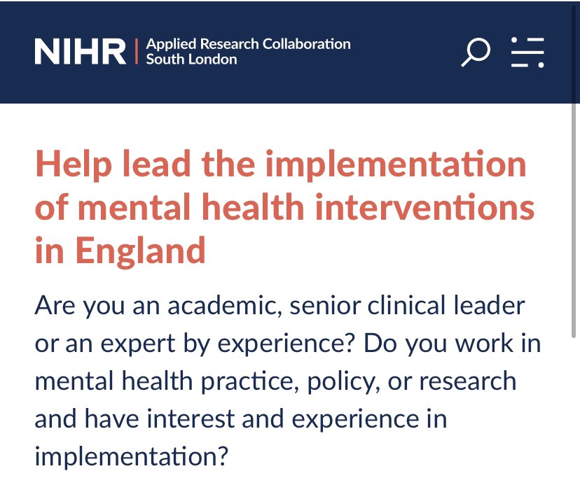 shals_ahuja's tweet photo. National Mental Health Implementation Network, is now seeking experts to lead projects in these areas: inequalities, integrated care, young people and addictions.
Spread the word- https://t.co/zj4pDBnN7g https://t.co/pnuUWLPU3d