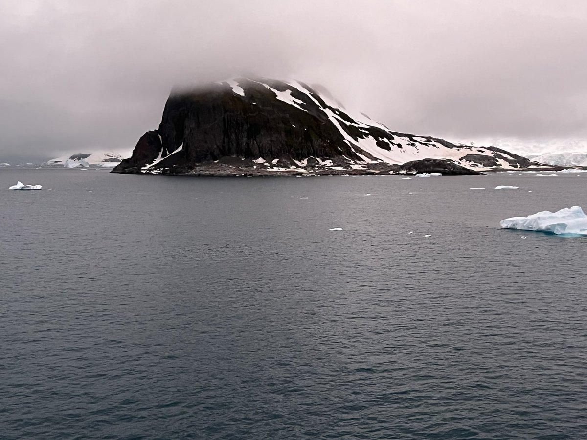 AndyGilbert_1's tweet photo. Sooโฆwhen you strangely wake up at 03:45 am and look out of your cabin window to find us moored here and then see a #humpback #whale feeding below you. What does a #cetaceanfreak do? #Antarctica #shiplife #wildlifeguide #expeditionguide https://t.co/jJuTH8PnxJ