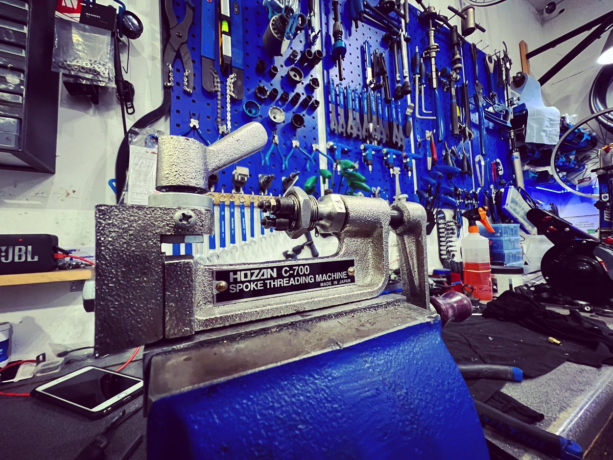 Odd length spoke broken? Not a problem any length J bend #spokes made up in store for same day replacements #workshop #tooting #merton #london #sw17 #cycle #bicycle #bike #parktool #hozan #repair