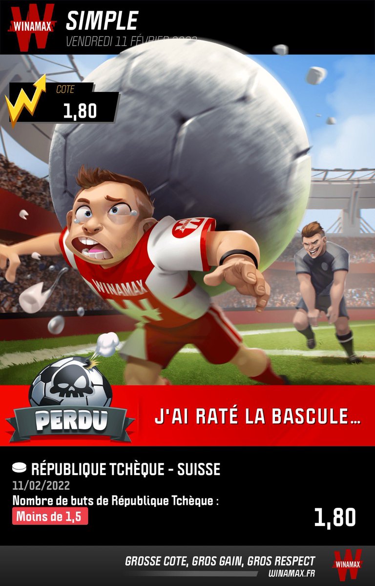 cr7om59's tweet photo. @WinamaxSport il y a eu 1-1 puis tir au but donc pourquoi perdant ? https://t.co/gflVNNAGzi
