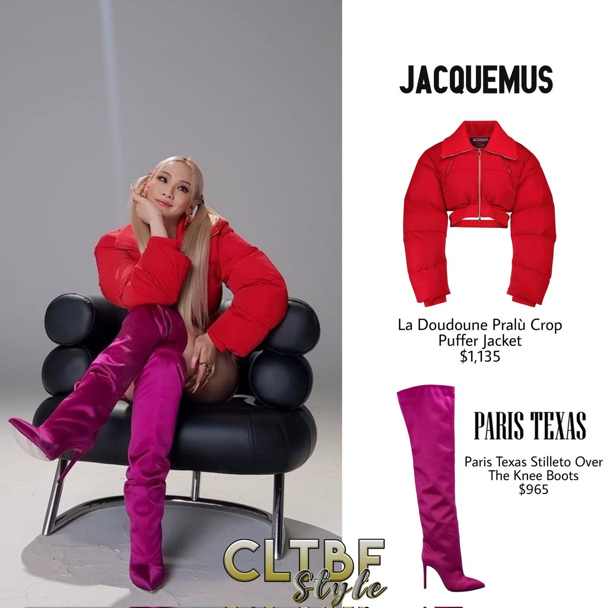 CLTBFstyle's tweet photo. [ 211006 CL (@chaelincl)’s IG Update ]

• Puffer Jacket @jacquemus
• Boots @paristexas_it

#CL #THEBADDESTFEMALE #CListheALPHA #style #chaelincl #clstyle #outfits #fashionblogger #wardrobe #이채린 #의상 #gzb #CLTBFstyle https://t.co/YjLOLH5nB4
