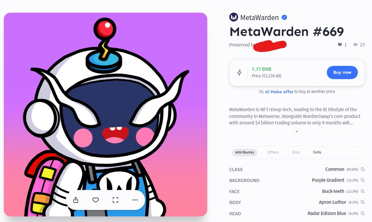 Chayakon_123's tweet photo. ตามหาเจ้าของน้องเบอร์ #669 ครับ
https://t.co/dLma6hwOtT
#MetaWardenNFT #MetaWarden #MetawardenGuild https://t.co/aFjYZVGxKz