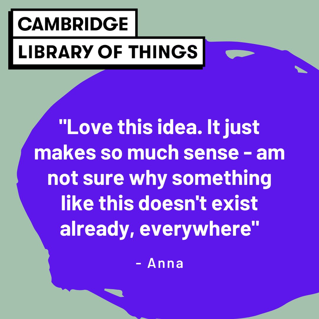 We are so excited to have over 650 supporters on our campaign page - follow the link in our bio to join them and be the fuel that the #borrowdontbuy revolution needs!                      #cambridge #libraryofthings #share #loveit #wastefreeliving #communityfirst