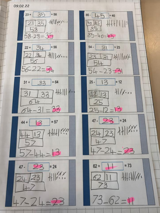 Wow! Year 2 have worked really hard with bar modelling to support their <a href="/mathsnoproblem/">Maths — No Problem!</a> and arithmetic work! Bar modelling has deepened our number sense and understanding of different calculations. Mastery!