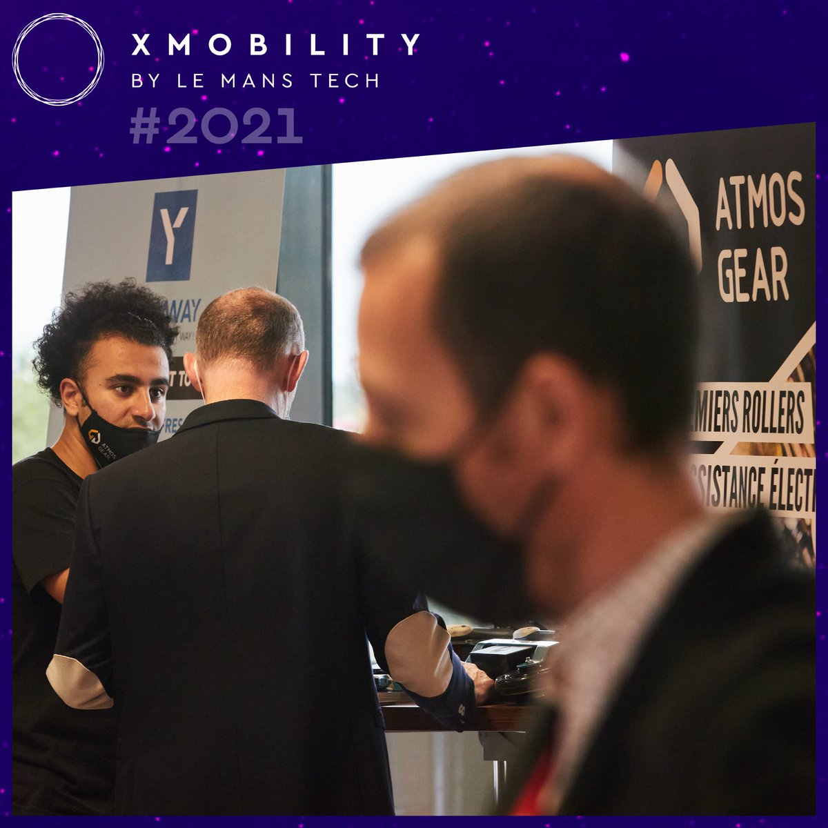 XMobility2's tweet photo. [EXHIBITORS - XMOBILITY 2021] About thirty exhibitors were gathered at this 4th edition! 🤩

📷 Flash Back in pictures on the stand of @AtmosGears !

Atmosgear offers the first Electrically Assisted Rollerblades for Smart, Safe &amp; Fun travel!

#XMOBILITY #mobility #lemans https://t.co/w9qi0Q9Baq