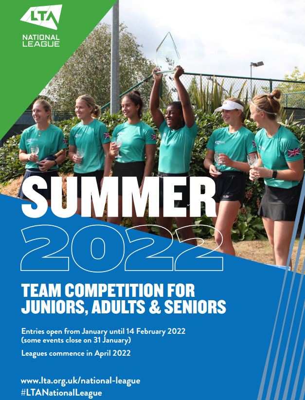 LTACompetitions's tweet photo. CLOSING SOON! Calling all venues, coaches &amp; team captains... The 2022 #LTANationalLeague closes for entry in 3 days time (14th February). Get your venue involved in the biggest team competition in the UK, for all ages and abilities https://t.co/Pyc6TS82yK https://t.co/XGxtedFgO3