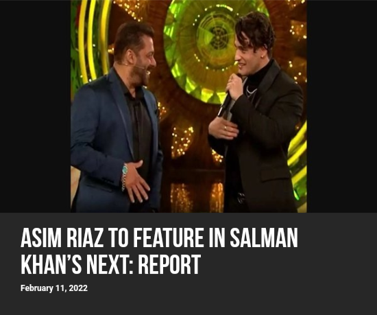 FilmyEntertain7's tweet photo. #AsimRiaz will feature in #SalmanKhan next project shoot will be start in this November.
@imrealasim @BeingSalmanKhan @BiggBoss 
#AsimSquad #BiggBoss13 https://t.co/95lQqr69ol