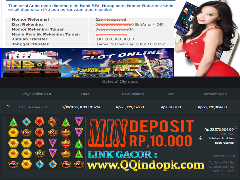 Indopk4's tweet photo. Bukti kemenangan Jackpot besar-besaran di Live Game SLOT
Untuk teman-teman lainnya kami tunggu kemenangannya dan jangan lupa juga untuk mengajak temannya anda karena hanya di INDOPK kemenangan berapapun tetap di bayarkan ya bosku.
LINK ALTERNATIF WWW.QQINDOPK. NET 
+6282297638024 https://t.co/Sd9k3Ou1ch