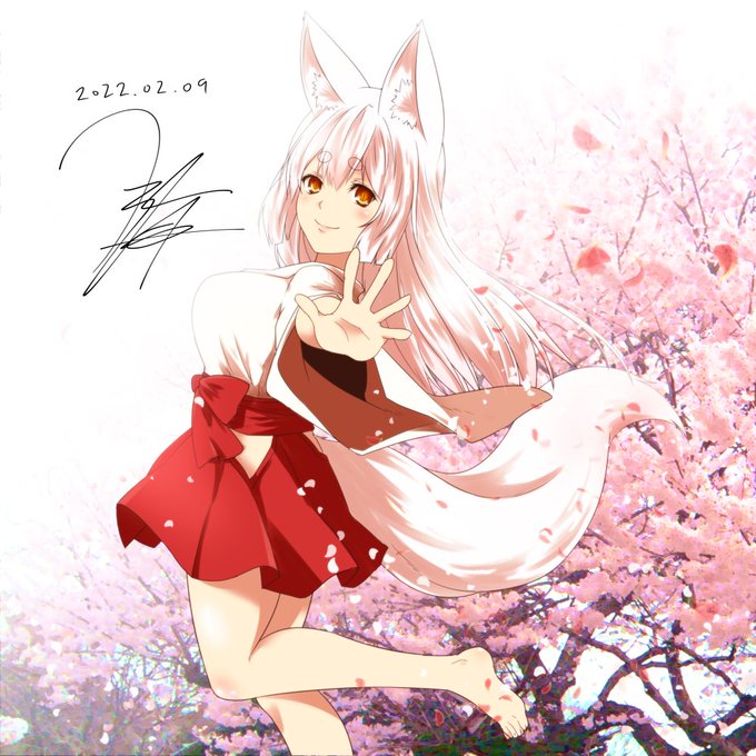 表紙用お狐様春仕様 