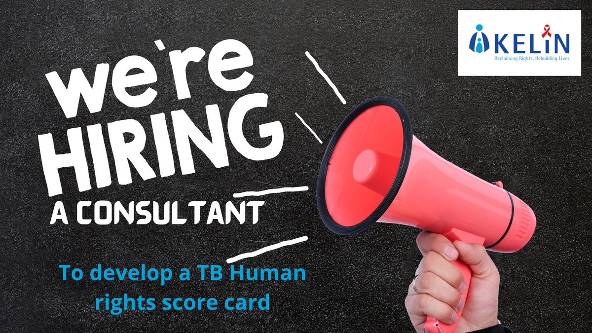 KELINKenya's tweet photo. As our extensive work in championing for TB Rights continues, we are seeking a consultant to develop a TB human rights score card. Could you be the expert we are looking for? Check out the TOR here:   https://t.co/0TZpdIZswg 
#IkoKazi #Justice2Health https://t.co/h4IBgcZCJD