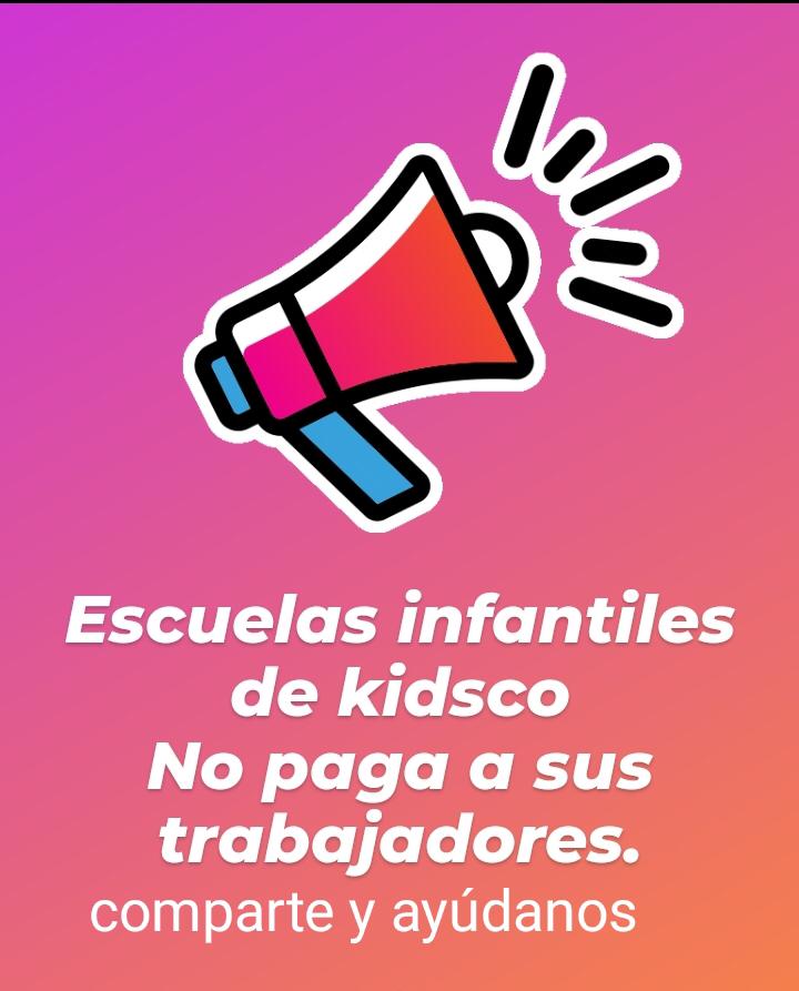 clautears's tweet photo. LAS EDUCADORAS DE KIDSCO LLEVAN UN MES SIN COBRAR Y SIN NOTICIAS DE CUANDO LO HARÁN
POR FAVOR COMPARTID ⚠️⚠️⚠️
@ kidsco_escuelas_infantiles en ig https://t.co/ZaHlU850JD