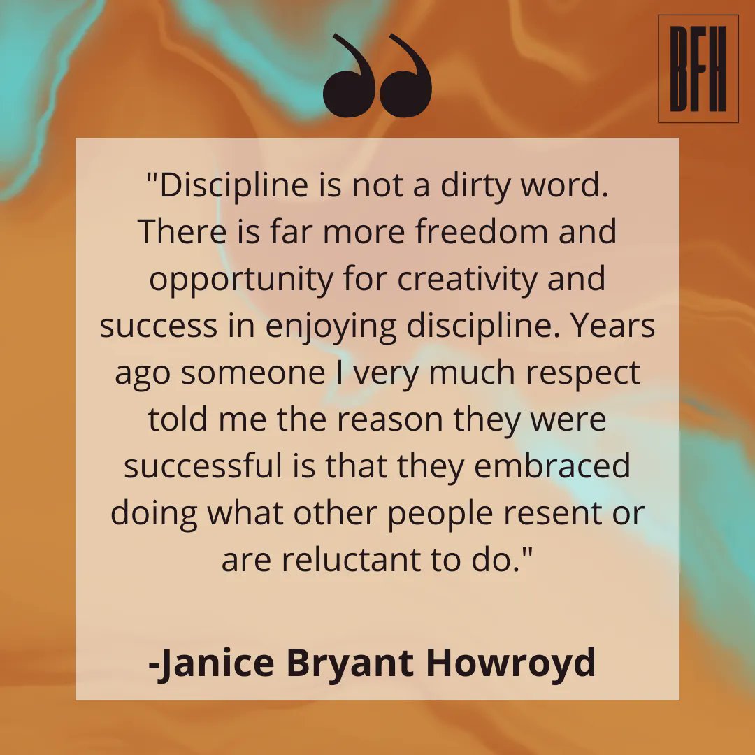 Discipline is frowned upon in today's society. To many people it's too restrictive, not enough freedom, the simple act of saying no to something, is so wrong. Discipline, doesn't have to be the opposite of freedom as currently seen, but it can be the gateway of freedom. 
#blackuk