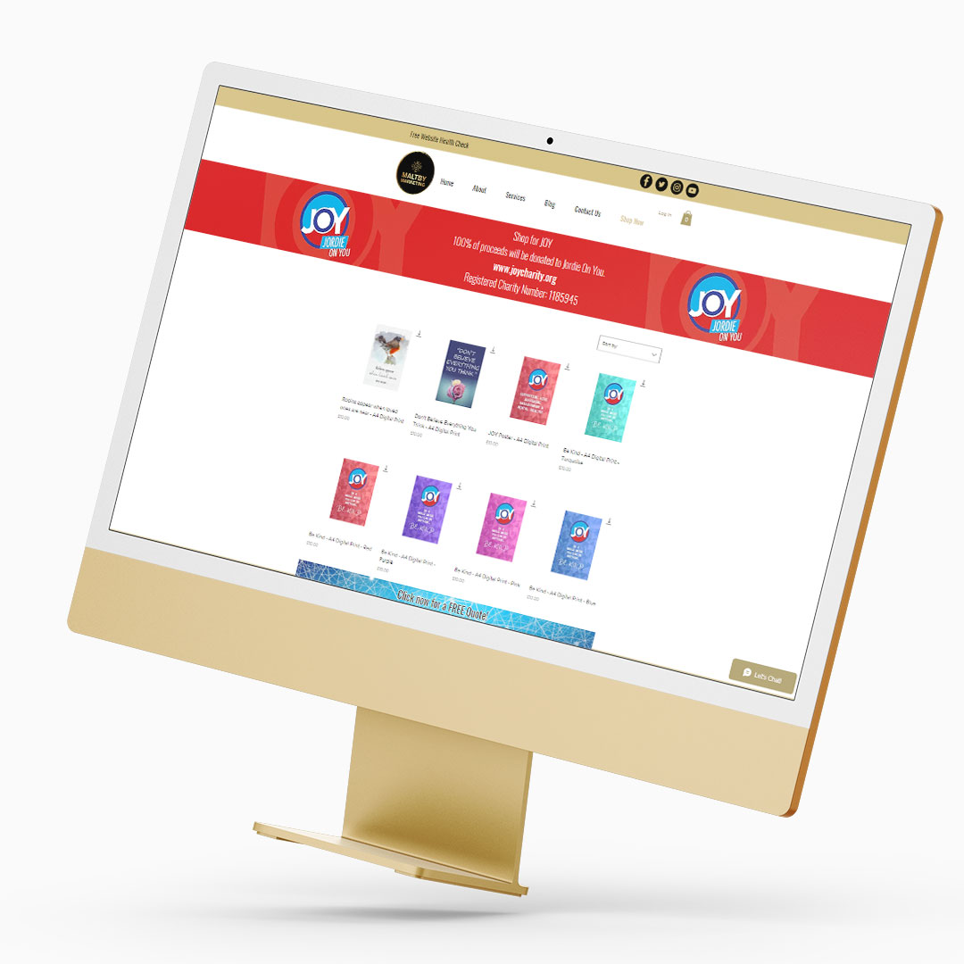 MaltbyMarketing's tweet photo. ❤️CHARITY POST💙 As part of our #website launch is our #JOYSHOP! 100% of proceeds will be donated to our chosen #charity @JordieOnYou, in order to raise vital funds for kids suffering #bereavement and to raise awareness of #MentalHealth. 

Click now >>> https://t.co/EwIfnlEEpv https://t.co/Z6ddDV60Bw
