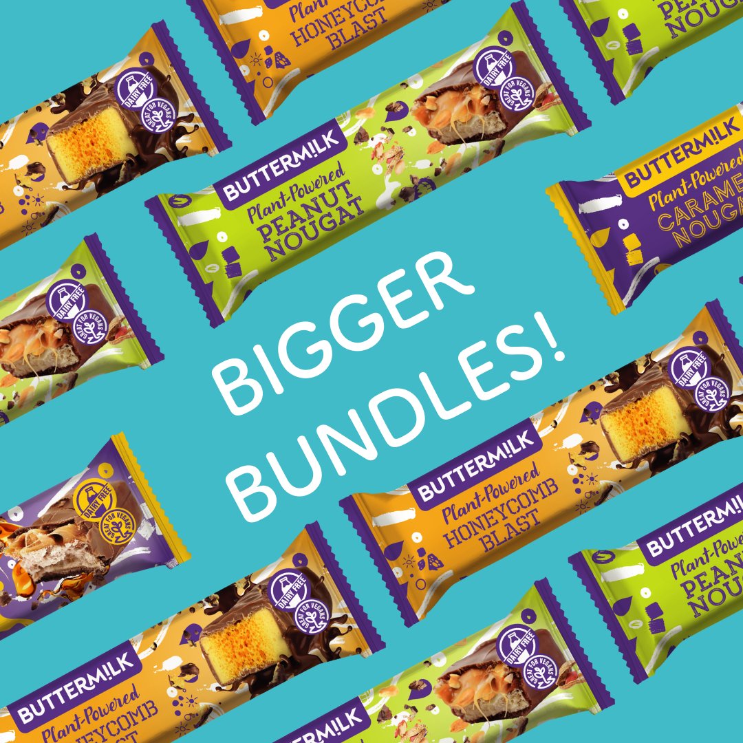 For 12x the tastiness. 🤤 We've recently added bigger bundles of snack bars on our website. Now you can buy them in bundles of 3, 6 or 12. Frickin' fabulous. #tasty #fabulous #treats #chocolate #choccy #dairyfreechocolate #veganchocolate #chocolatebars
