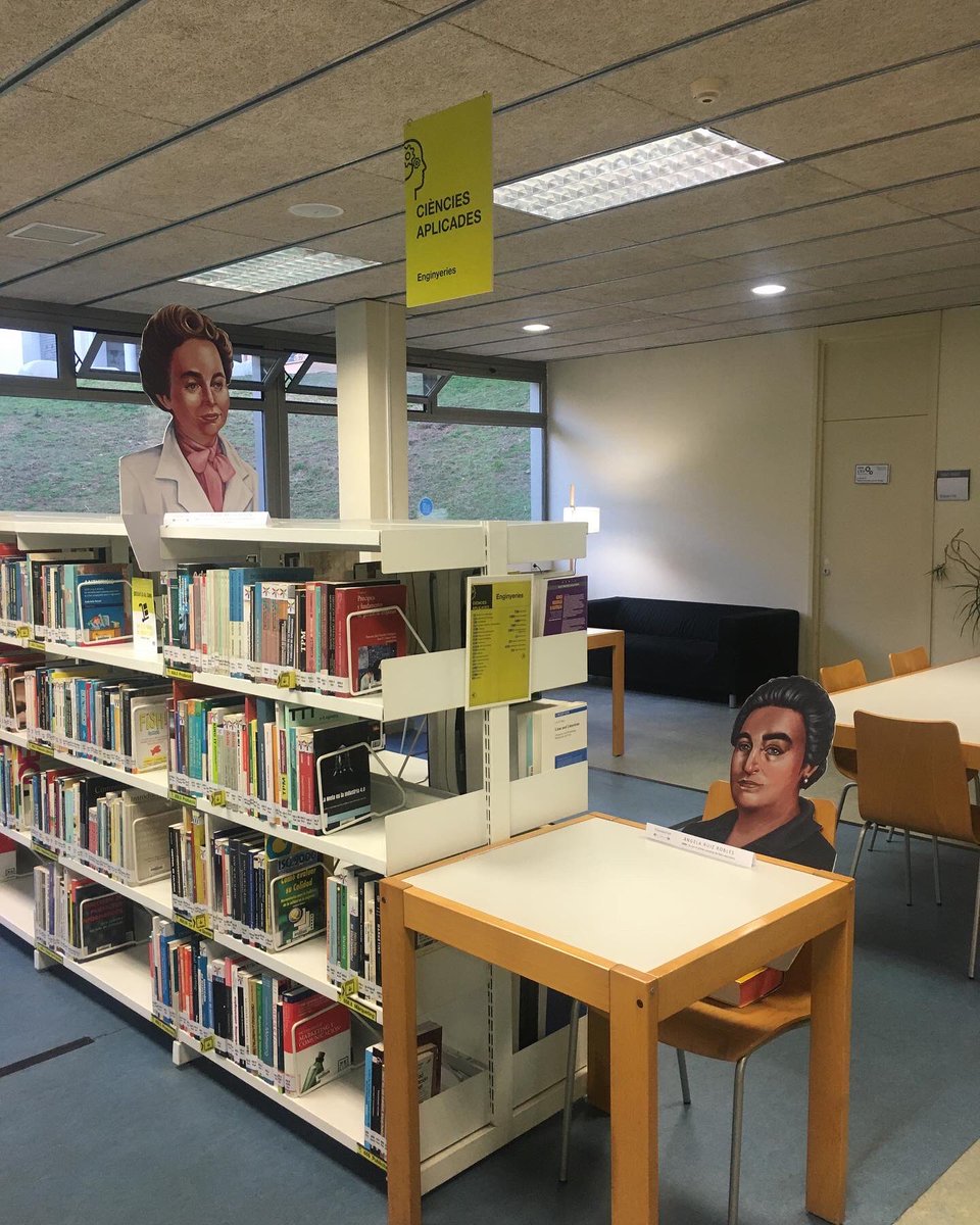 BibUPCVILANOVA's tweet photo. A la #bibupcvilanova pots venir a descobrir, quants aspectes de la nostra vida quotidiana els devem a les dones ‘Visionarias’, l’exposició que ens acompanyarà fins el mes de març. #bibliotequesupc #11fbibupc22 #11F2022 https://t.co/zh0oNqbLJN