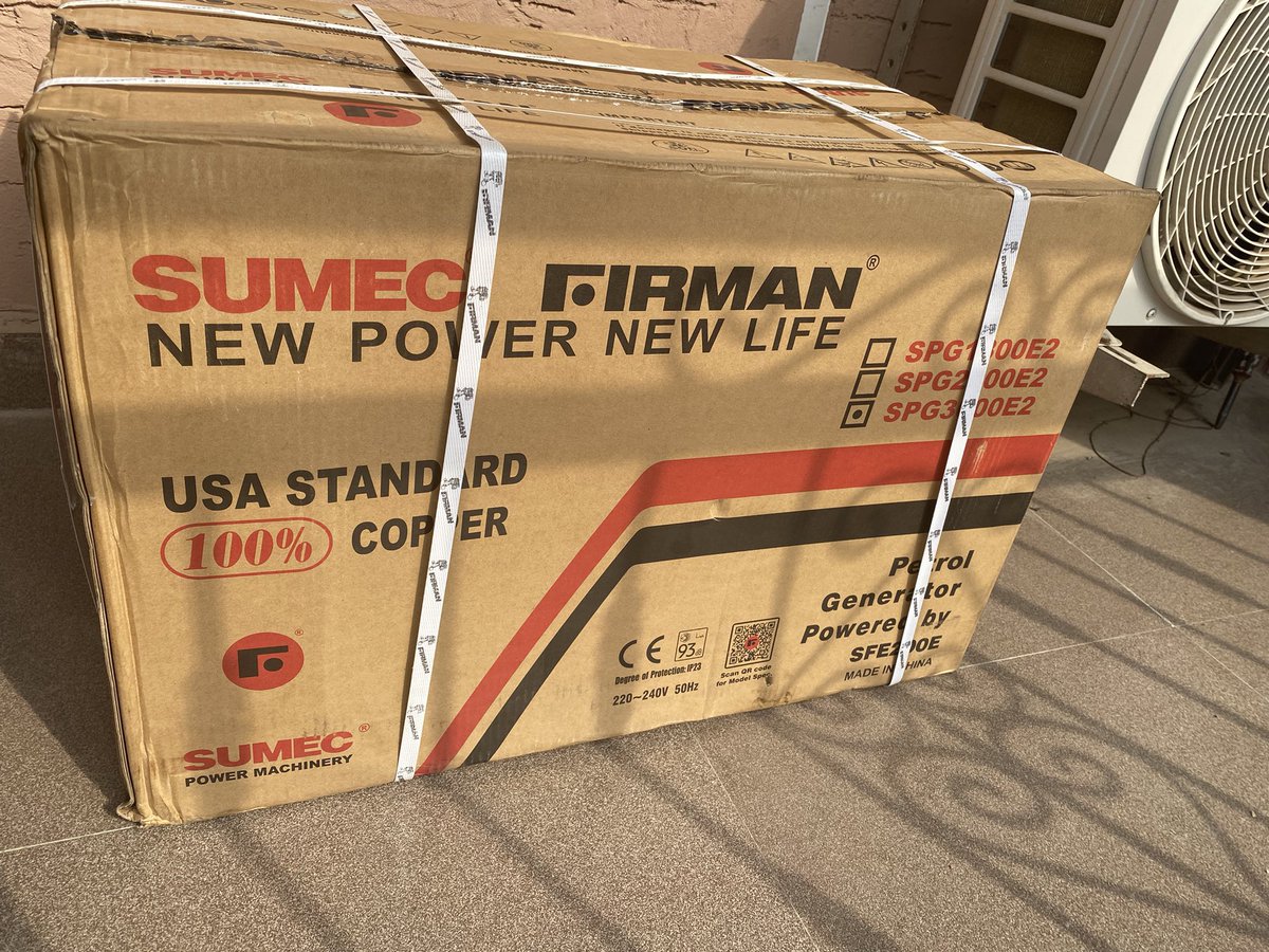 Brand new Sumec Fireman generator

Selling at - 150k 
Location - Ago Palace Way