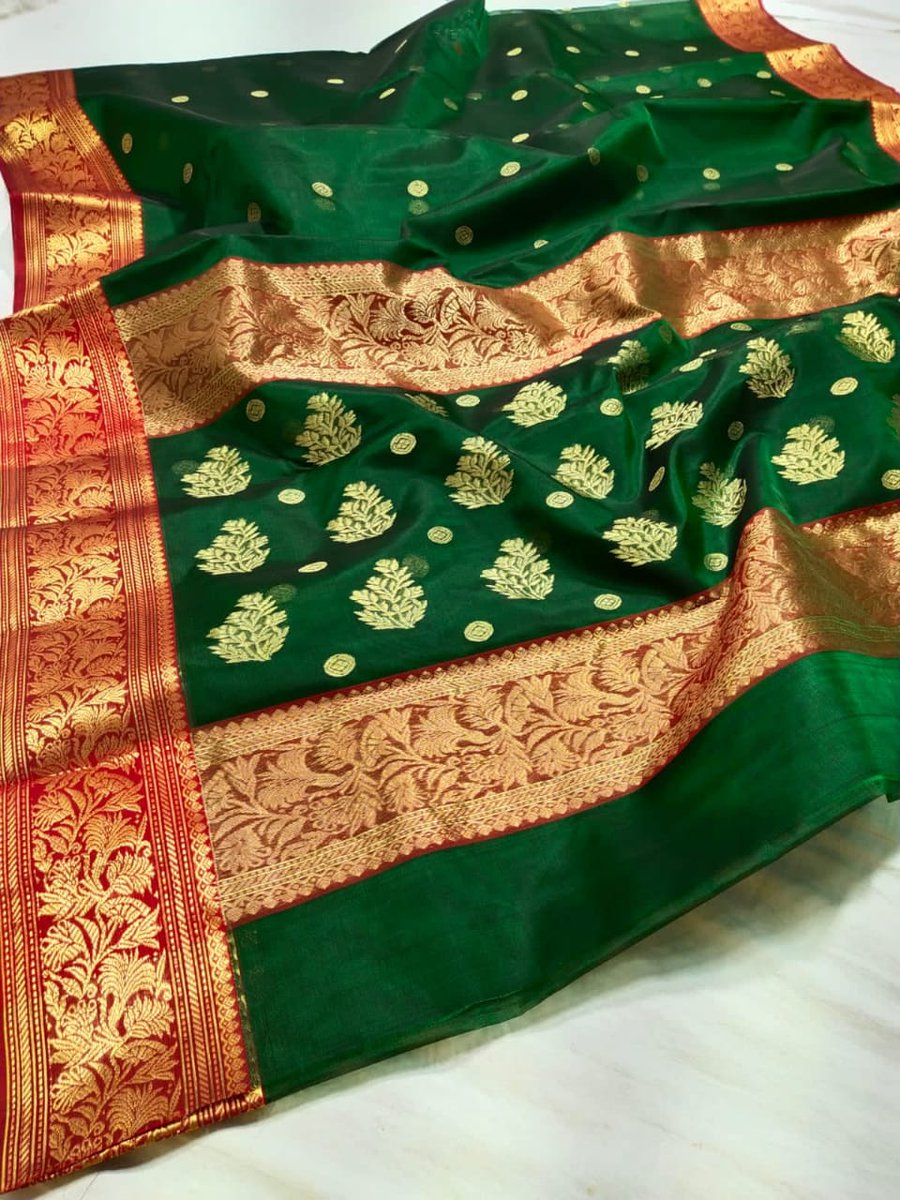 ThanksChanderi's tweet image. Katan silk chanderi saree thankschanderi.com