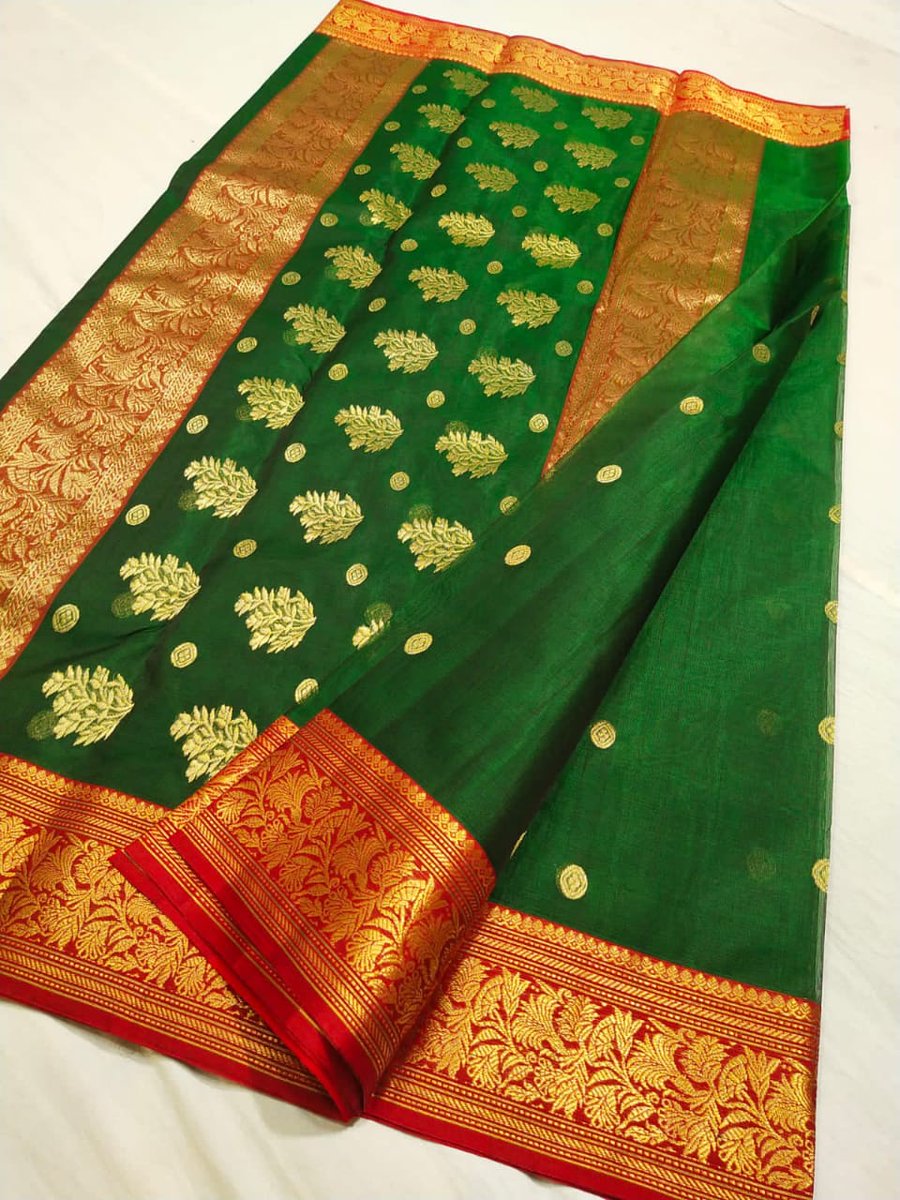 ThanksChanderi's tweet image. Katan silk chanderi saree thankschanderi.com