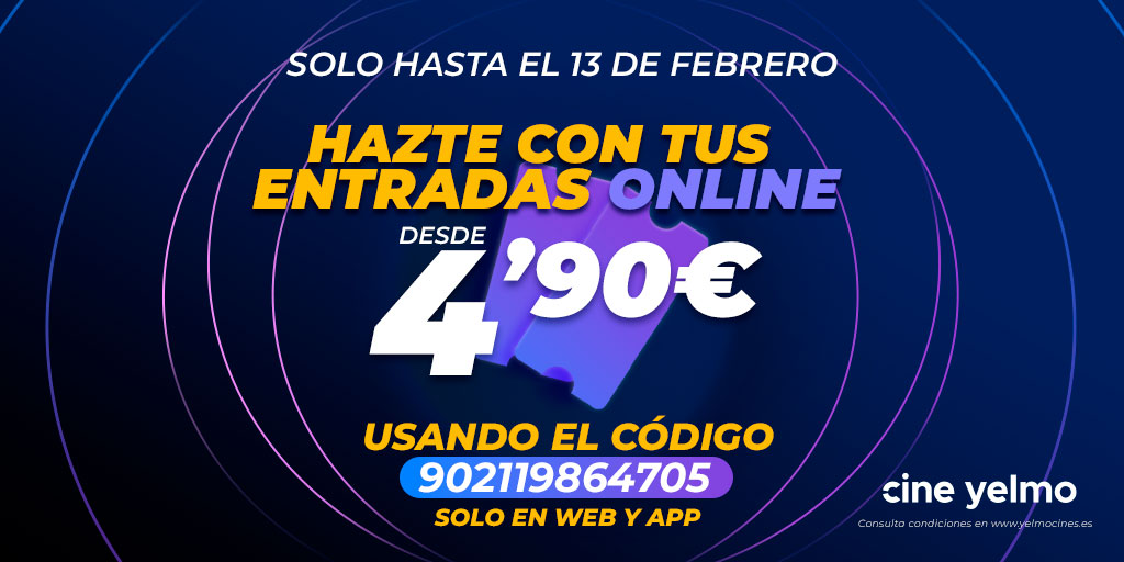 Ven a <a href="/CineYelmo/">Cine Yelmo</a> de #Berceo por 4.90€. ¡Hasta el 13 de febrero!