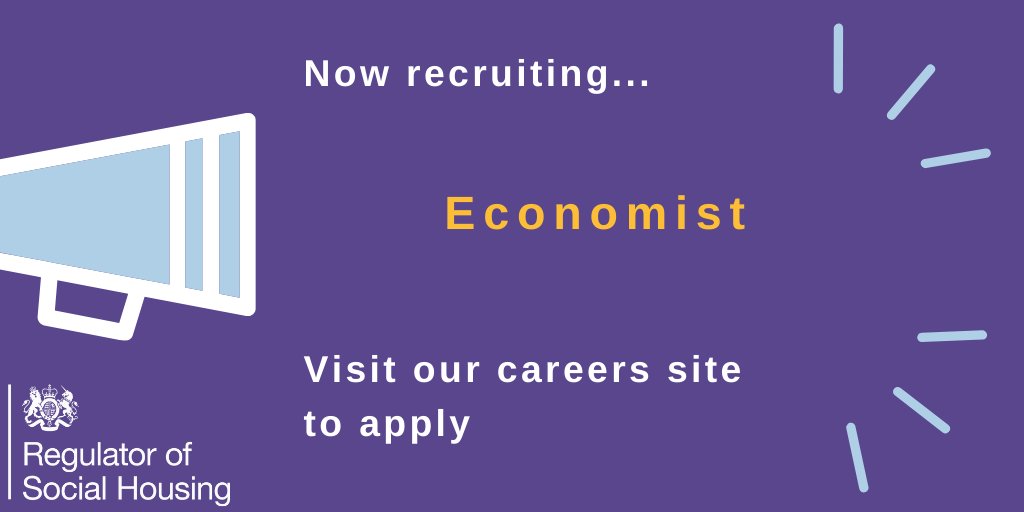 Regulator of Social Housing (@rshengland) on Twitter photo We currently have two roles available for Economists - based in Birmingham, Bristol, Leeds or Manchester. The roles will deliver analytical projects to understand sector trends and emerging risks to social housing providers. Closes 28 Feb: …reers.regulatorofsocialhousing.org.uk/job/240147 #ukhousing We currently have two roles available for Economists - based in Birmingham, Bristol, Leeds or Manchester. The roles will deliver analytical projects to understand sector trends and emerging risks to social housing providers. Closes 28 Feb: …reers.regulatorofsocialhousing.org.uk/job/240147 #ukhousing