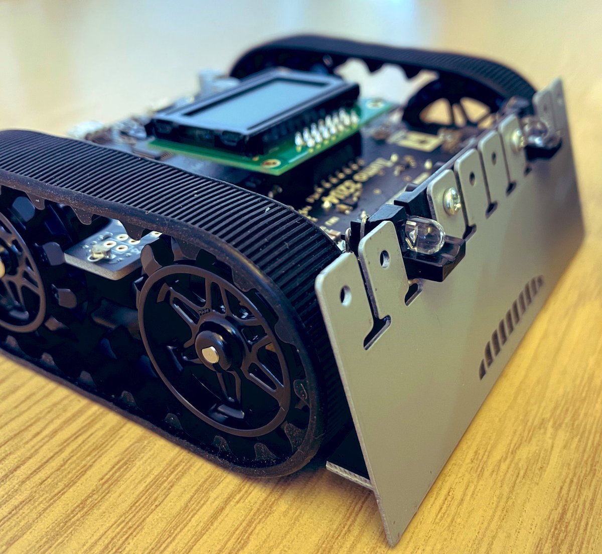 Meet our new #ZumoRobot! It doesn’t have googley-eyes yet but we are sure it will be up to mischief in no time!
