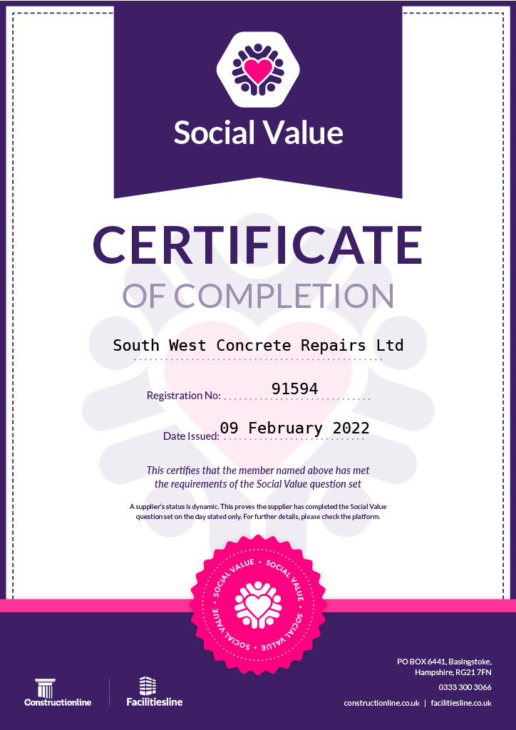This week we have been re-accredited with our SSIP ConstructionLine Acclaim Certificate and also a Social Value Certificate. <a href="/constructline/">Constructionline</a> <a href="/ssip_org_uk/">SSIP</a>