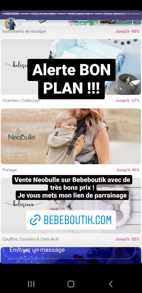 HDPortage's tweet photo. Bon plan neobulle sur bebeboutik. Des portes bébés de très bonne qualité, adaptés dès la naissance. https://t.co/u8ddbUw71B