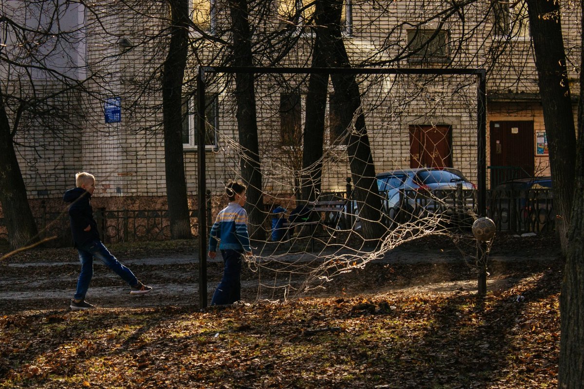 Football in Russia in one photo.