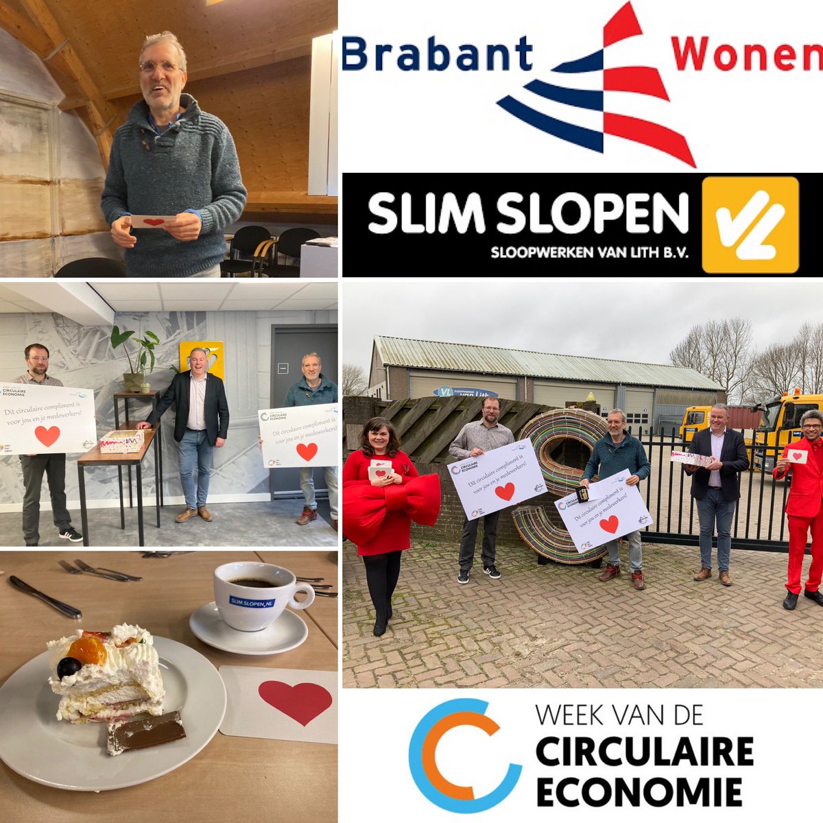 Kernteam Economie (@oss_ke) on Twitter photo Dag 5 van de #WeekvandeCirculaireEconomie. Niet één maar drie ‘Circulaire Complimenten’ werden door wethouder <a href="/VDGbrok/">Frank den Brok</a> uitgedeeld aan #SlimSlopen, <a href="/BrabantWonen/">BrabantWonen</a> en de Wildse Wereld, uiteraard met taart en complimenten van de complimentendame en -heer. linkedin.com/posts/oss-werk… Dag 5 van de #WeekvandeCirculaireEconomie. Niet één maar drie ‘Circulaire Complimenten’ werden door wethouder <a href="/VDGbrok/">Frank den Brok</a> uitgedeeld aan #SlimSlopen, <a href="/BrabantWonen/">BrabantWonen</a> en de Wildse Wereld, uiteraard met taart en complimenten van de complimentendame en -heer. linkedin.com/posts/oss-werk…