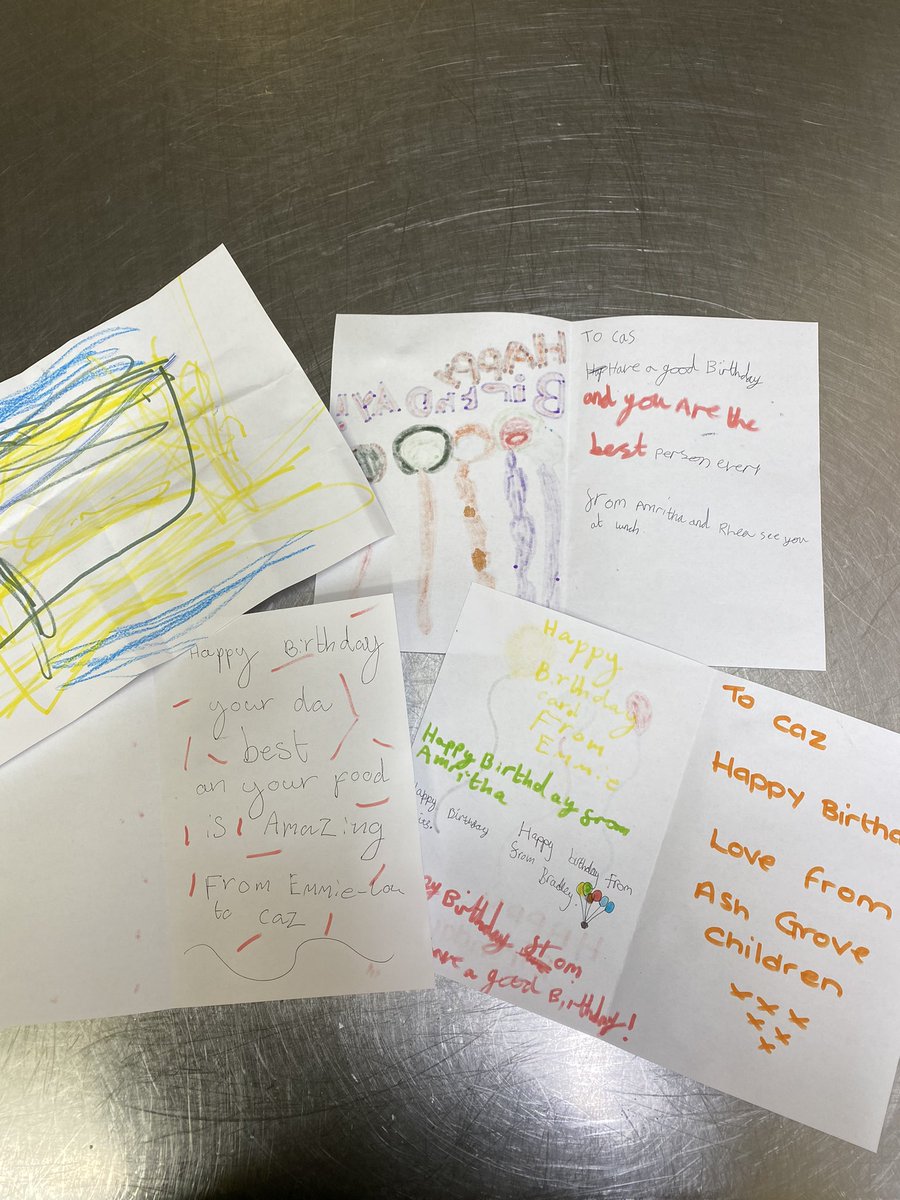 How nice 😁 the children of Ashgrove Primary have made me these beautiful cards for my birthday🎉🎊🎉🎂<a href="/mellorscatering/">Mellors Catering Services</a> <a href="/SashaWa55340819/">Sasha Walters</a> <a href="/DBNutrition_/">Danielle Watkins BSc (Hons) RPHNtr</a>