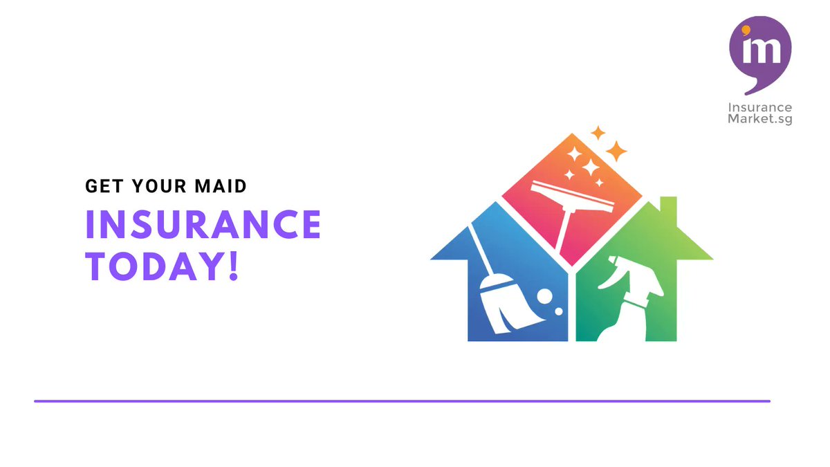 InsuranceMktSG's tweet photo. Remember to get your maid insurance today to protect your most trusted helper in cleaning your home. 💯

Get a FREE quote today! 📃
https://t.co/0wfn24UXkF

#maidinsurance #FDW #insurancemarketSG #ministryofhelpers https://t.co/PMZuR4kRV6
