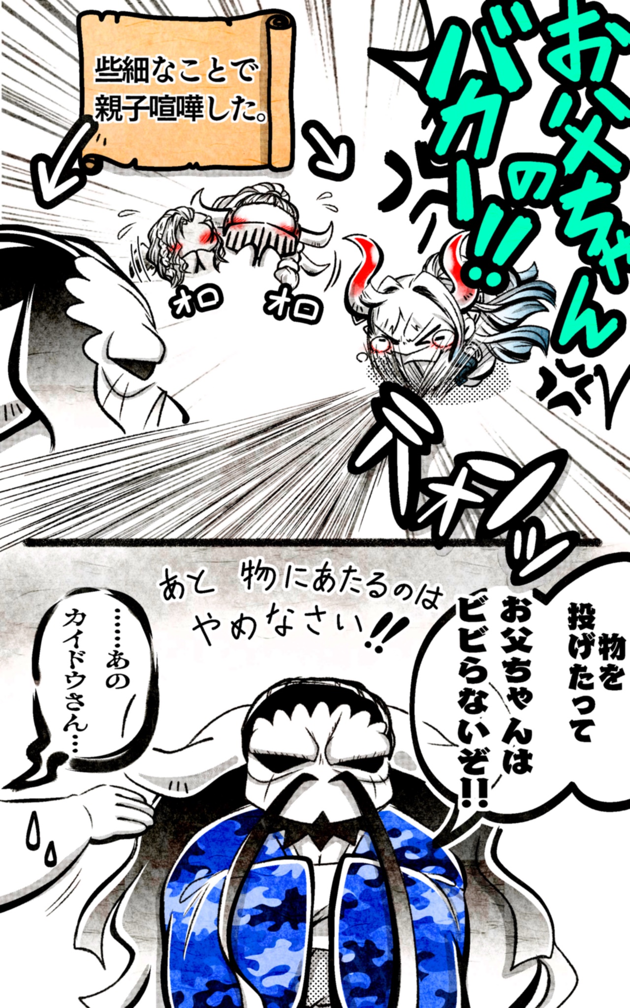 百目鬼 いただいたバレンタインチョコ ネタです ありがとうございます 珍しく不仲な 親子 まぁ最後は丸くおさまります 絵描きさんと繫がりたい イラスト 絵描き人 絵描きの輪 ワンピース Onepiece T Co Gfgdzaewvz Twitter
