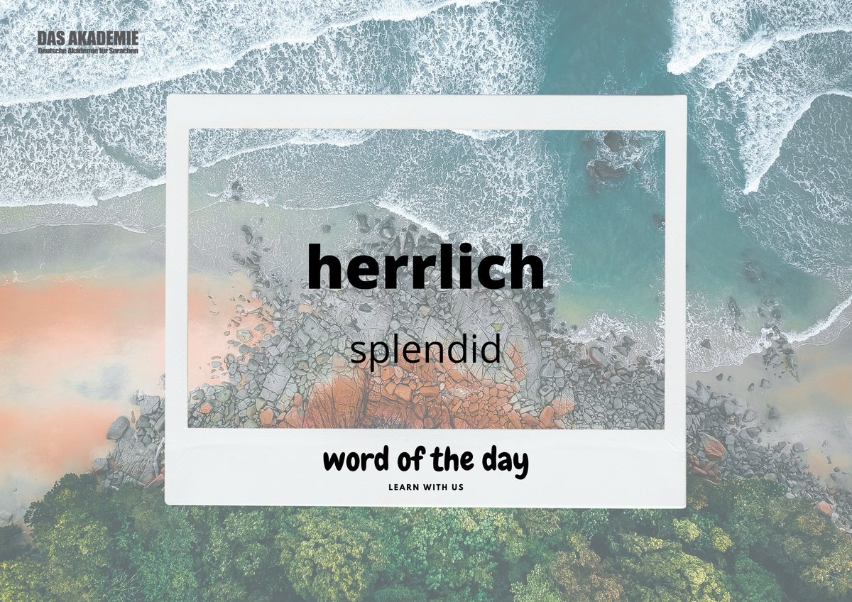 Berlin was splendid this morning; and you, where are you? #WordOfTheDay #learngerman #deutschland #germany #learn #dasakademie