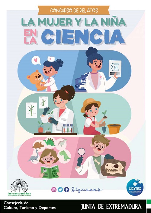 Concurso de relatos 'La mujer y la niña en la ciencia' @Pfomentolectura <a href="/CICYTEX/">CICYTEX</a>
👍 facebook.com/Plandefomentod…
#11F #DíaMujerYNiñaEnCiencia
📰 bibliotecasdeextremadura.juntaex.es/biblio/noticia…