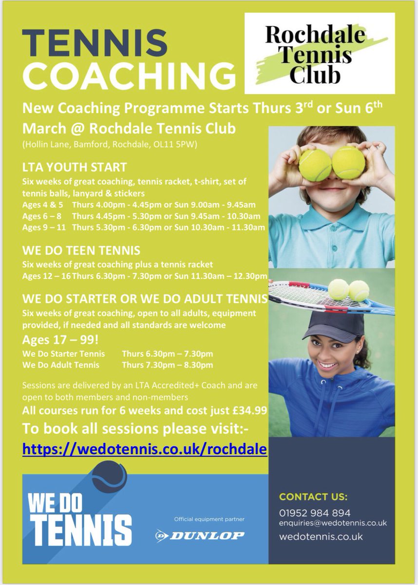 rochdaletc's tweet photo. COMING SOON! 🎾 https://t.co/VaC9HvGFMt