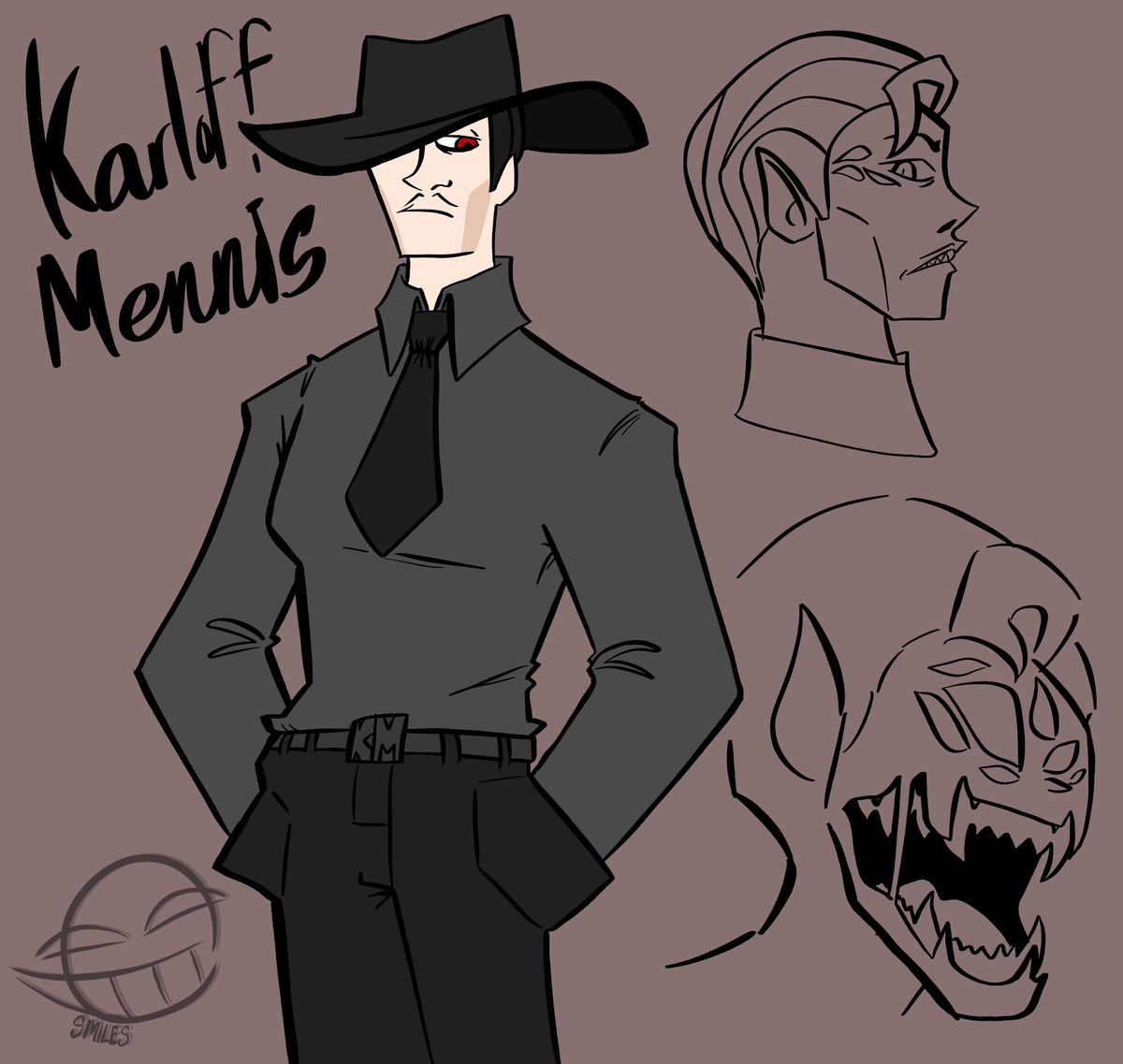 Animaxiz2's tweet photo. I wake up.
I thought of Goosebumps coming on Disney+
And I drew Karloff “The Menace” Mennis and his assistant Byron.
+ Additional monster details for Karloff.
Goosebumps belong to @RL_Stine 
#Goosebumps #Horrorland #PanicPark #GoosebumpsHorrorland https://t.co/Up5auuURJD