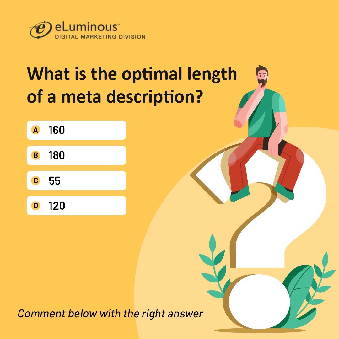 Comment with your answer below.
etdigitalmarketing.com
.
.
.
#Digitalmarketing #QuizTime #BrainTest #seo #smm #ppc #contentmarketing #aso #onpage #offpage #socialmediamarketing