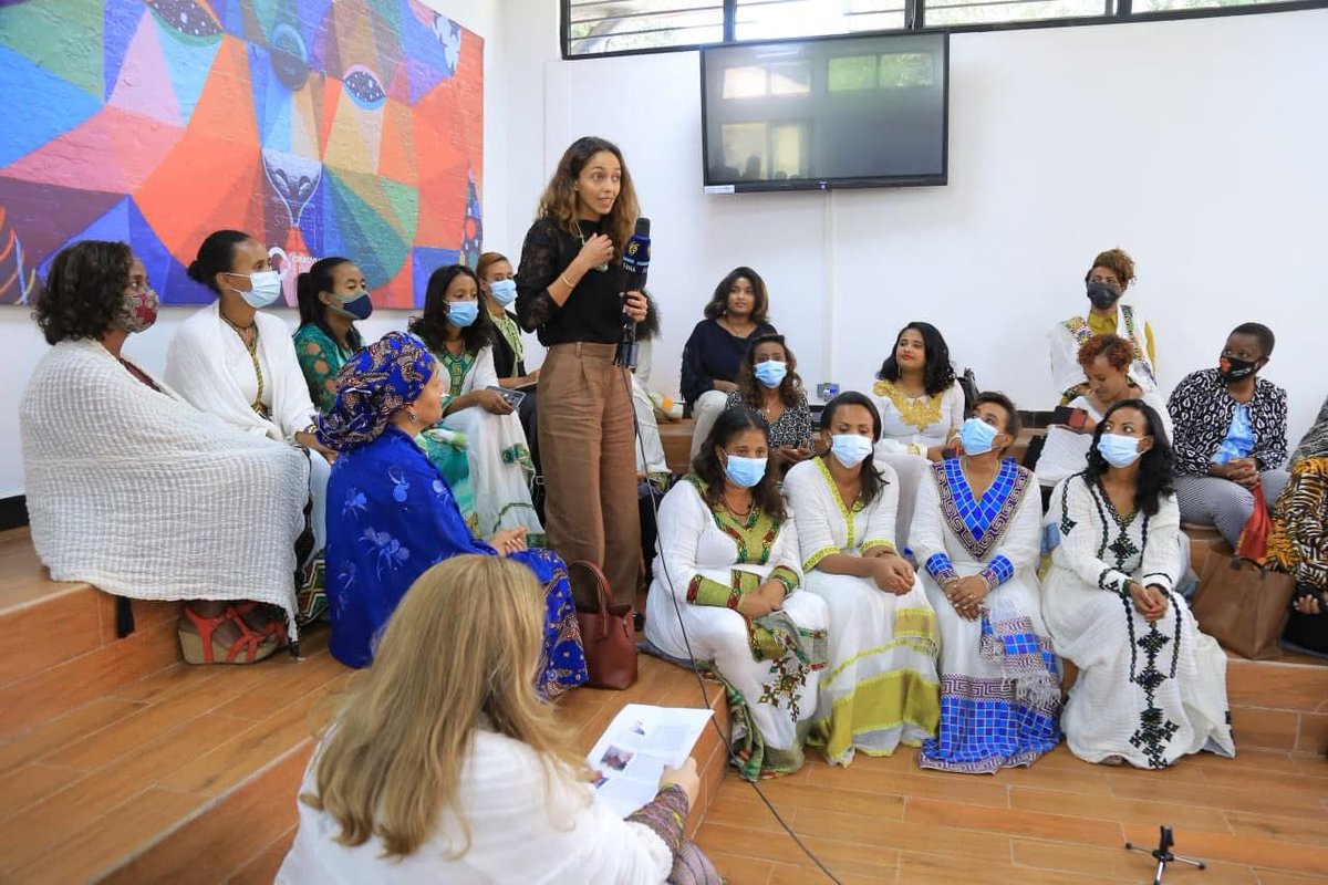 AlternativeAdd1's tweet photo. It was an honor to present Alternative Addis and it’s actions for the #sdgs #globalgoals @creativehub_et in the presence of UN Deputy Secretary General @aminajmohammed , AU &amp; UN agency reps, and incredible women entrepreneurs &amp; innovators in Ethiopia 🙌🏽🇪🇹 https://t.co/9YgjCM3qDU