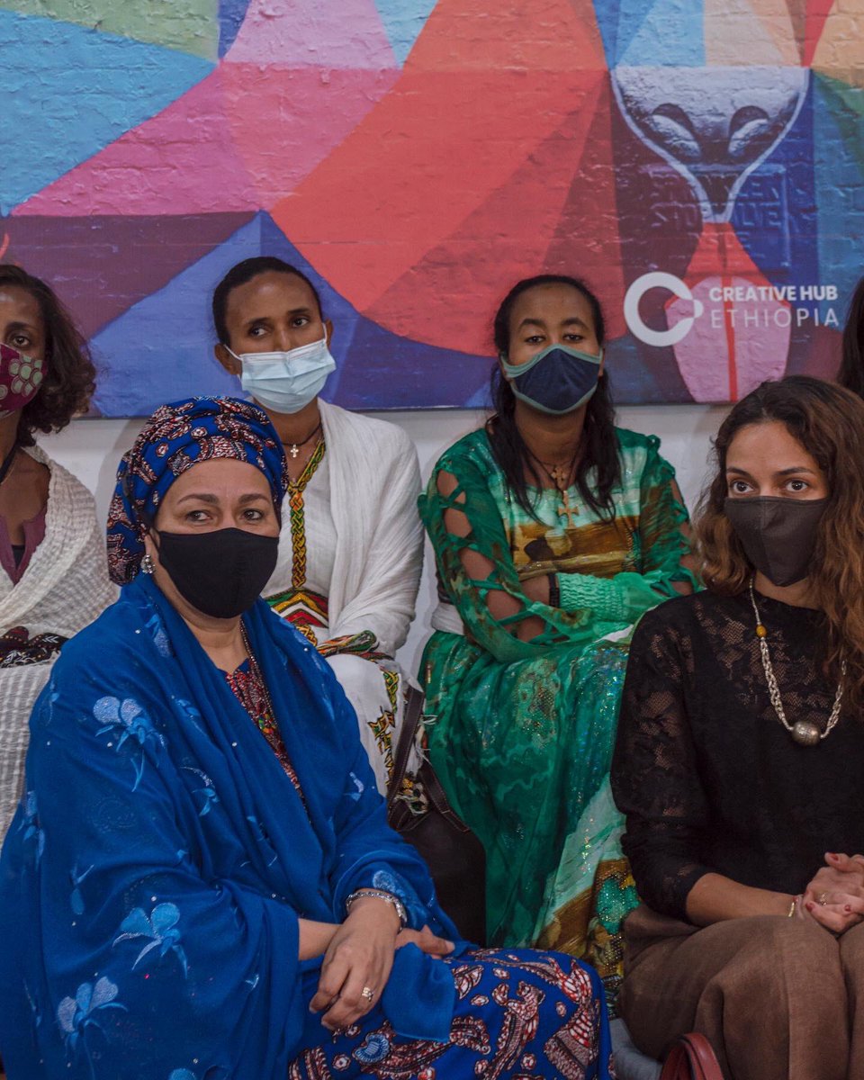 AlternativeAdd1's tweet photo. It was an honor to present Alternative Addis and it’s actions for the #sdgs #globalgoals @creativehub_et in the presence of UN Deputy Secretary General @aminajmohammed , AU &amp; UN agency reps, and incredible women entrepreneurs &amp; innovators in Ethiopia 🙌🏽🇪🇹 https://t.co/9YgjCM3qDU