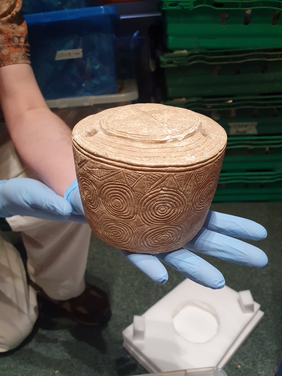 The cat is out of the bag so to speak!

A couple more photos of the 5,000 Burton Agnes Drum to show.

The decoration is absolutely stunning and thank you <a href="/unilincoln/">University of Lincoln, UK</a> Conservation Lab and <a href="/drcathydaly/">Cathy Daly</a> for the delicate clean.
#FindsFriday