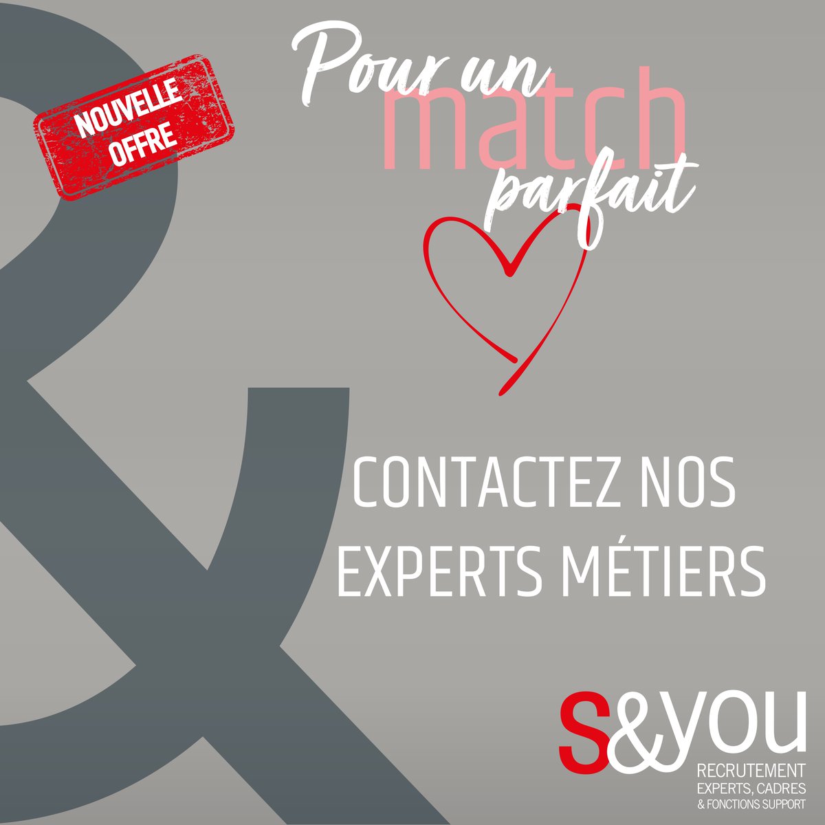 Sandyou_Fr's tweet photo. #MATCH | La nouvelle #offre pour lancer votre processus de recrutement #personnalisé

Pour en savoir plus et échanger en toute confiance sur vos besoins, contactez nos consultants experts ! : https://t.co/kxyLuPbEy2

#Sandyou #Recrutement #RH #Expert #Cadre https://t.co/P02iMlndsd