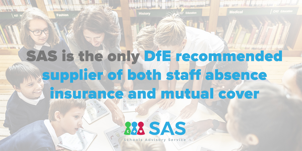 SAS is the only DfE recommended supplier of both staff absence insurance and mutual cover

#sbm #sbmchat #sblchat #SLTchat #sbmtwitter #sbltwitter

To obtain your quotation, contact 01773 814 400 or visit quote.sasquoteform.co.uk