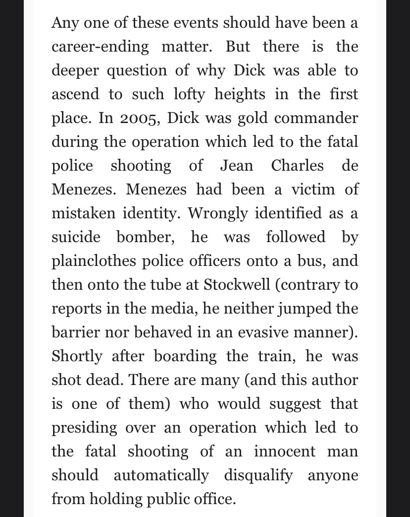 The question isn’t why Cressida Dick had to resign. It’s how she was allowed to stay in her post for so long.