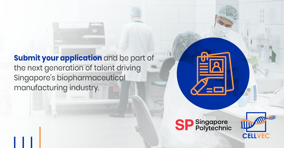 CellVecHQ's tweet photo. Embark on a fulfilling career journey with a CDMO today! 

In this Train-and-Place Programme, trainees are equipped with the knowledge and skills, graduating from the programme industry-ready!

Submit your application at: https://t.co/nGg6b535Ys 

#CellVec #CDMO #PCP https://t.co/b52i3UaRkk